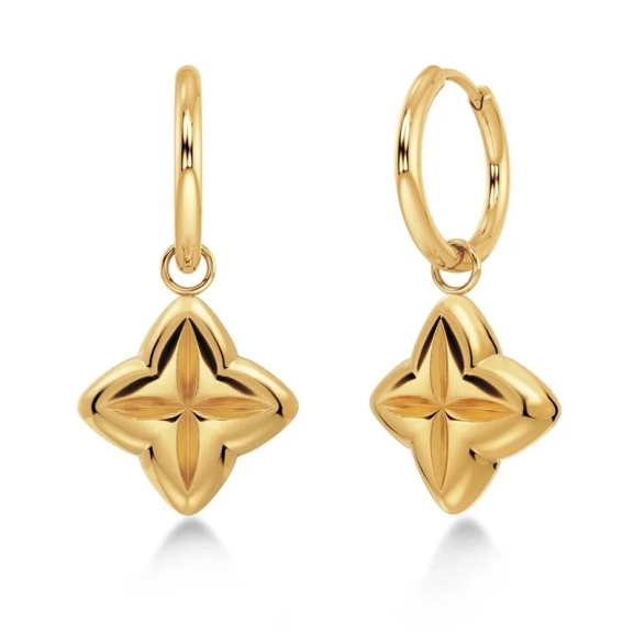 Guldpläterade örhängen från Edblad