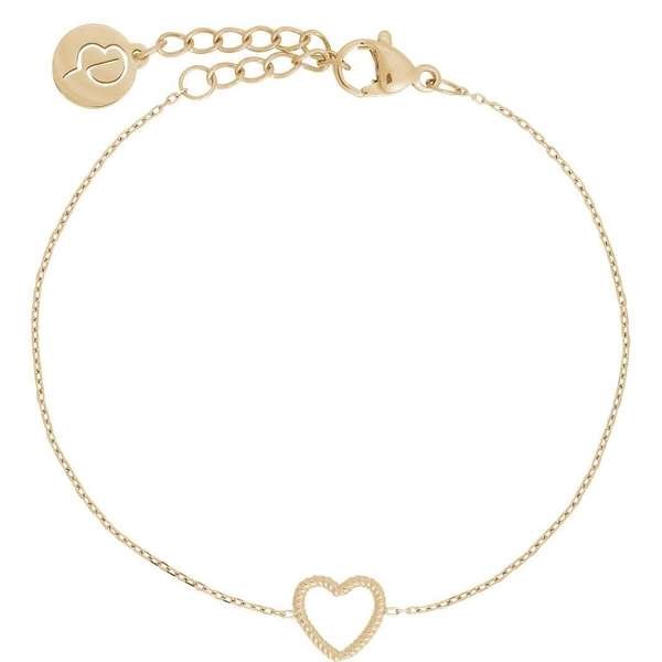 Rope Heart Bracelet Gold - Edblad - Snabb frakt & paketinslagning - Nordicspectra.se