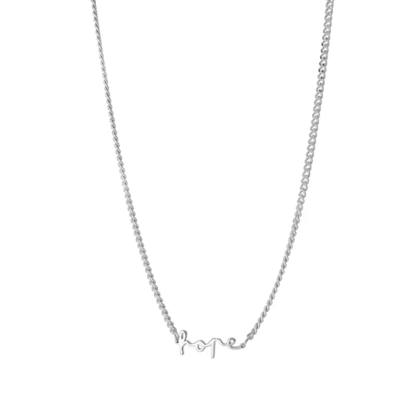 Hope Curb Necklace Silver von Emma Israelsson
