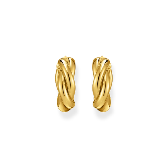 Flätade Hoops Guld - Thomas Sabo - Snabb leverans & paketinslagning - Nordic Spectra