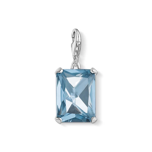 Charm-Anhänger Großer Stein Blau von Thomas Sabo, Schneller Versand - Nordicspectra.de