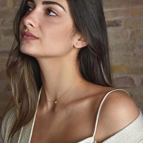 Petite Star Necklace Gold Diamonds - Drakenberg Sjölin Halsband - Snabb frakt & paketinslagning - Nordicspectra.se