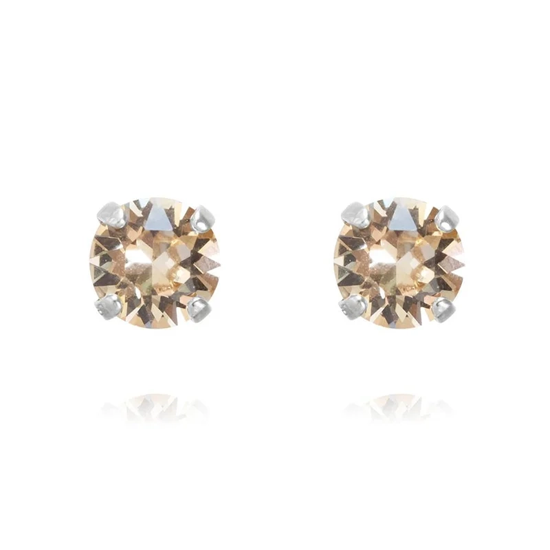 Caroline Svedbom - Classic Stud Earrings Rhodium Silk