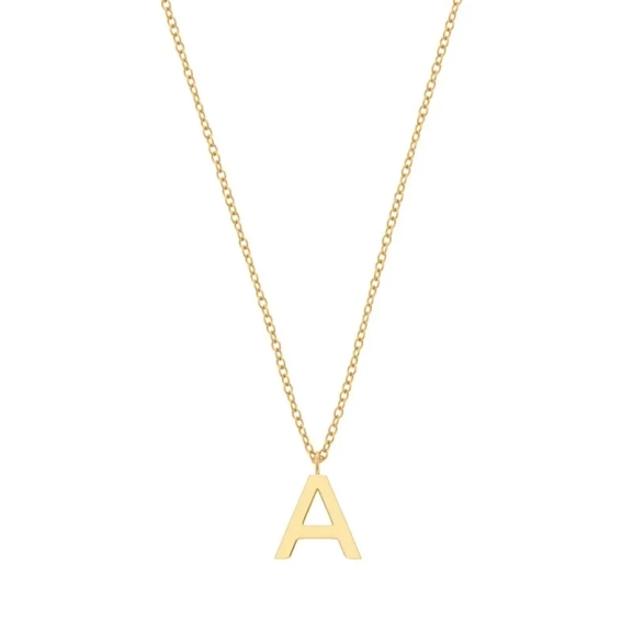 Letter Necklace A-Ö Gold - Edblad - Snabb leverans - Gratis paketinslagning