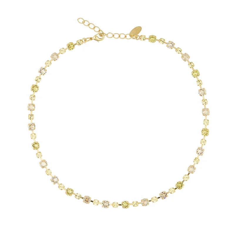 Caroline Svedbom - Calanthe Necklace Gold Dark Jonquil Combo