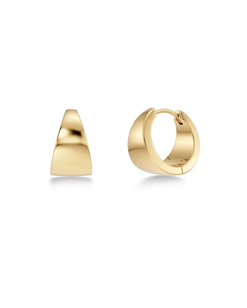 Guldpläterade Solo Hoops S från Edblad med cubic zirconia