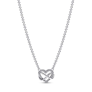 Funkelnde Unendlichkeits-Herz Collier-Halskette von PANDORA, Schneller Versand - Nordicspectra.de