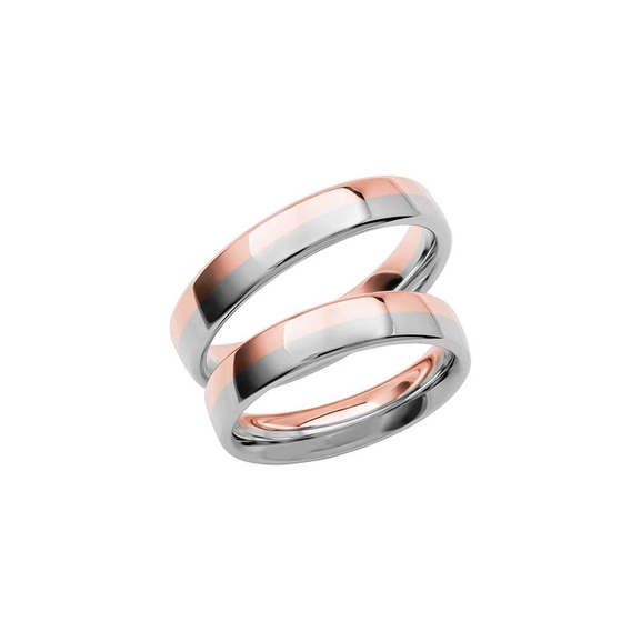 SR3021-4.5 Rose Gold/White Gold - Wedding & engagement rings - Schalins - Scandinavian design - Nordic Spectra