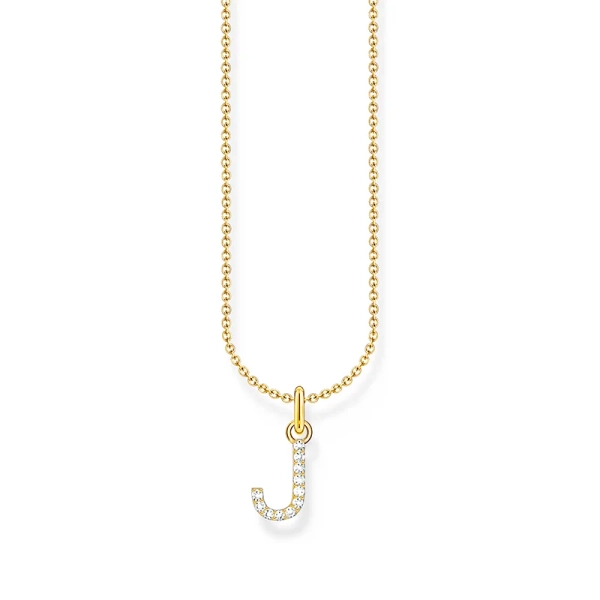 Kette mit Buchstaben-Anhänger J Gold - Thomas Sabo - Nordic Spectra