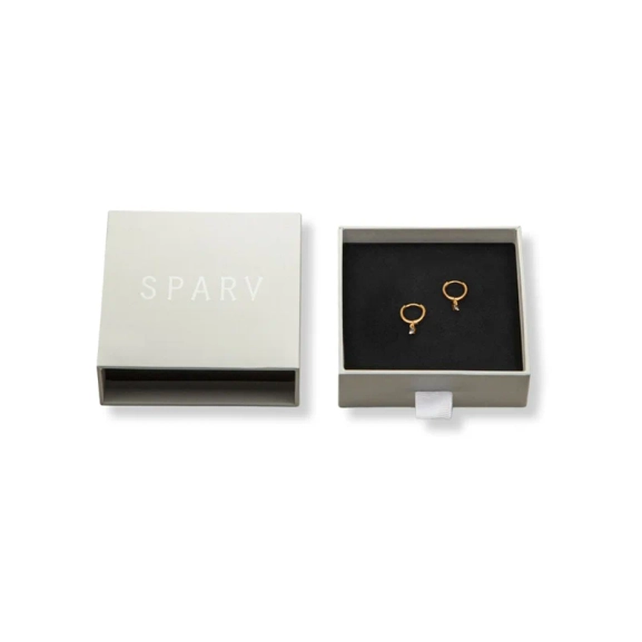 Petite Sparkling Hoops Örhängen Guld - Sparv - Populära smycken för alla tillfällen