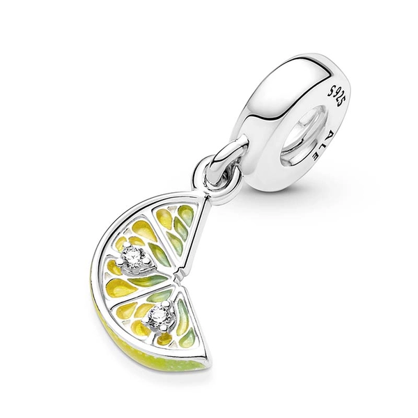 Lemon Slice Sparkling Fruit Dangle Charm - PANDORA - Snabb frakt & paketinslagning - Nordicspectra.se