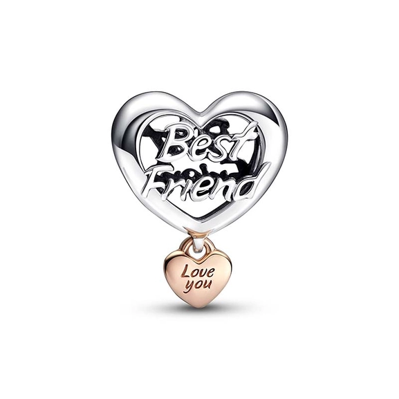 „Love You Best Friend“ Herz-Charm von PANDORA, Schneller Versand - Nordicspectra.de