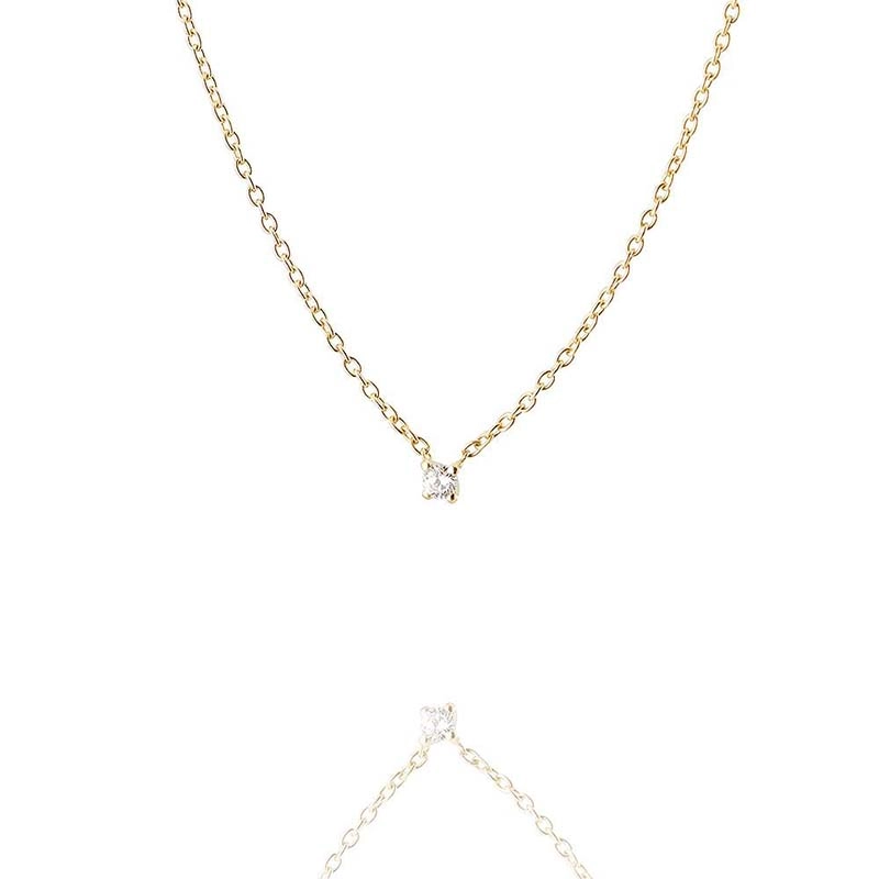 Drakenberg Sjölin - Diamond Sky Drop Necklace Gold