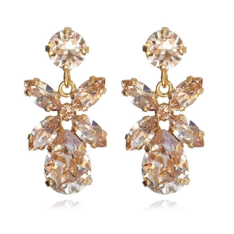 Caroline Svedbom - Dione Earrings Gold Silk