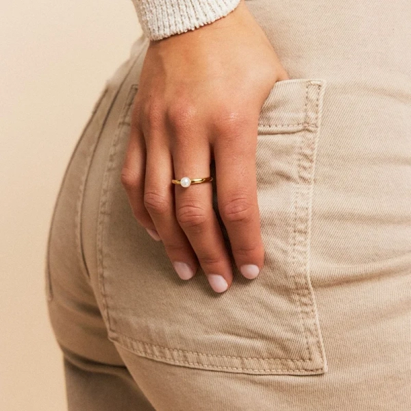 Lilian Ring Gold - Edblad - Snabb leverans - Gratis paketinslagning