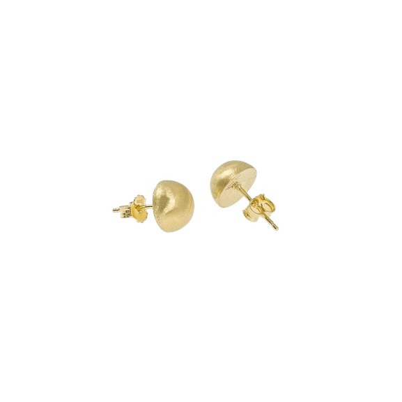 Feather Small Round Ear Gold -CU Jewellery - Snabb frakt & paketinslagning - Nordicspectra.se