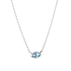 Love Bead Necklace Silver - Topaz von Efva Attling, Schneller Versand - Nordicspectra.de