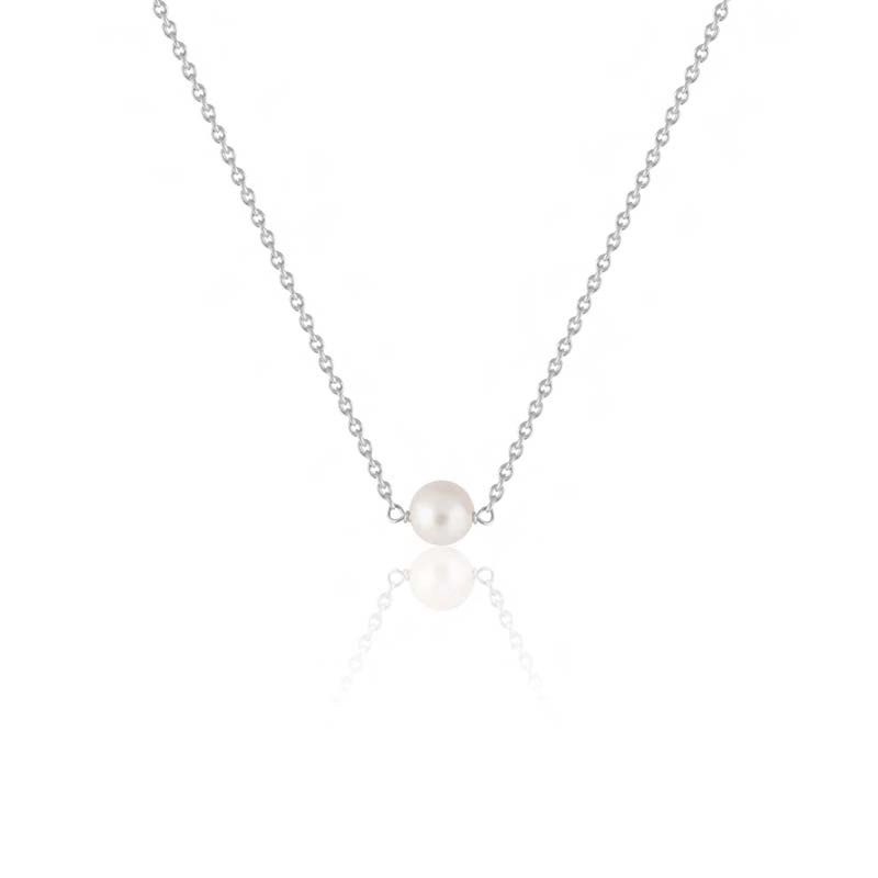 SOPHIE by SOPHIE - Pearl Necklace Silver