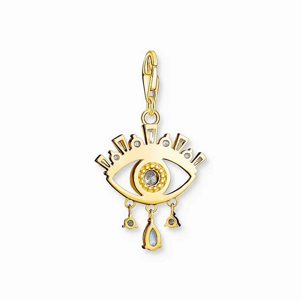 Charm-Anhänger blaues Auge vergoldet von Thomas Sabo, Schneller Versand - Nordicspectra.de