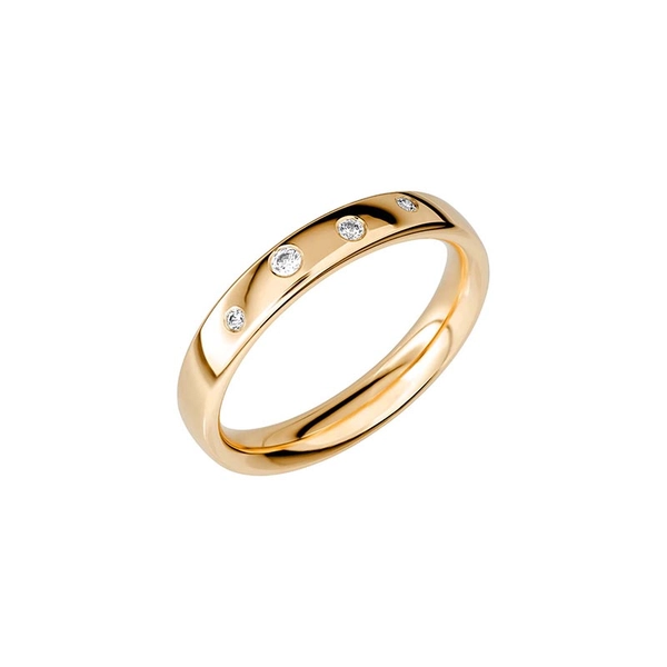 SR2018 Gold - Wedding & engagement rings - Schalins - Scandinavian design - Nordic Spectra