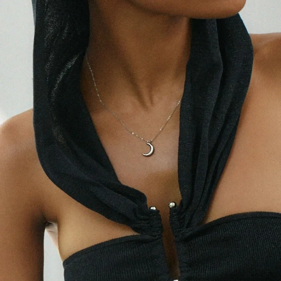 New Moon Necklace Steel - Edblad - Snabb leverans - Gratis paketinslagning