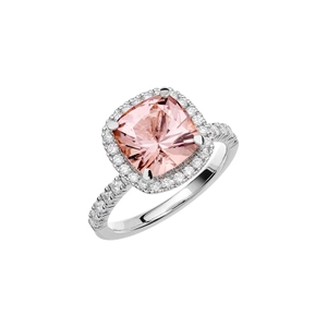 Fairytale 12 Morganite White Gold - Wedding & engagement rings - Schalins - Scandinavian design - Nordic Spectra