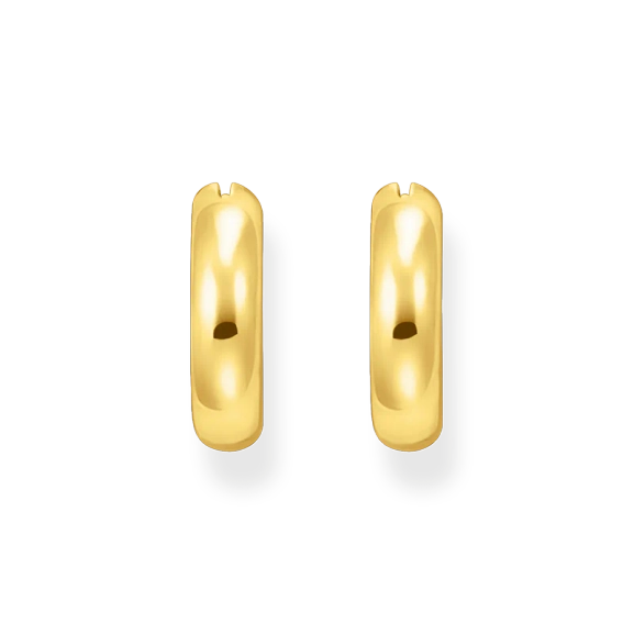 Klassiska Breda Chuncky Örhängen Guld - Thomas Sabo - Snabb leverans & paketinslagning - Nordic Spectra