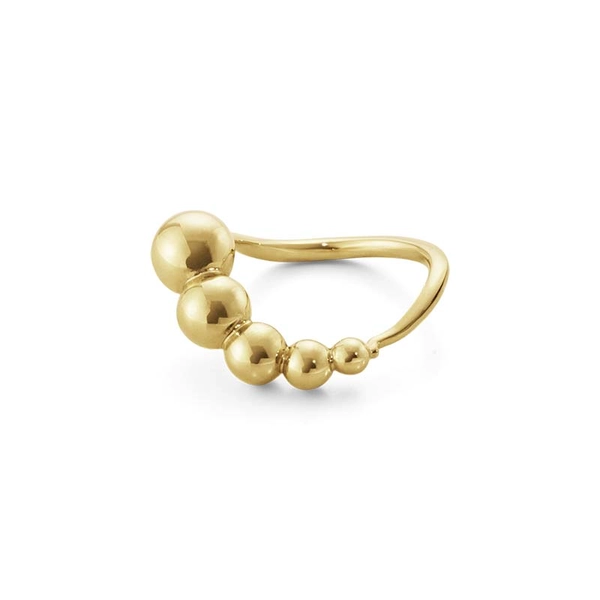Moonlight Grapes Slim Wave Ring Guld - Georg Jensen ringar - Snabb frakt & paketinslagning - Nordicspectra.se