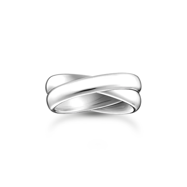 Duo Ring Silver från Thomas Sabo i återvunnet silver
