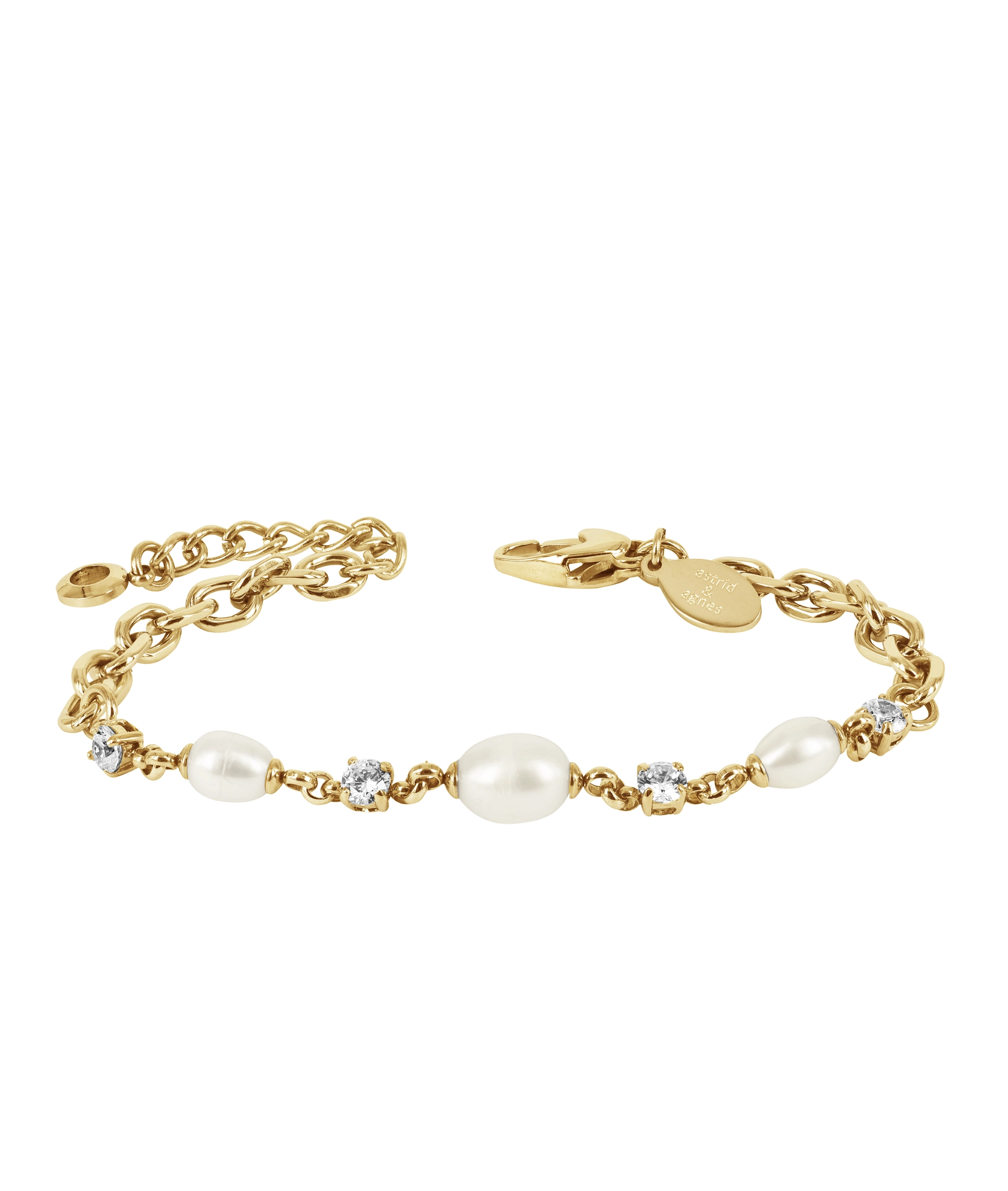 PATRICIA Armband Guld - Astrid & Agnes - Snabb frakt & paketinslagning - Nordicspectra.se