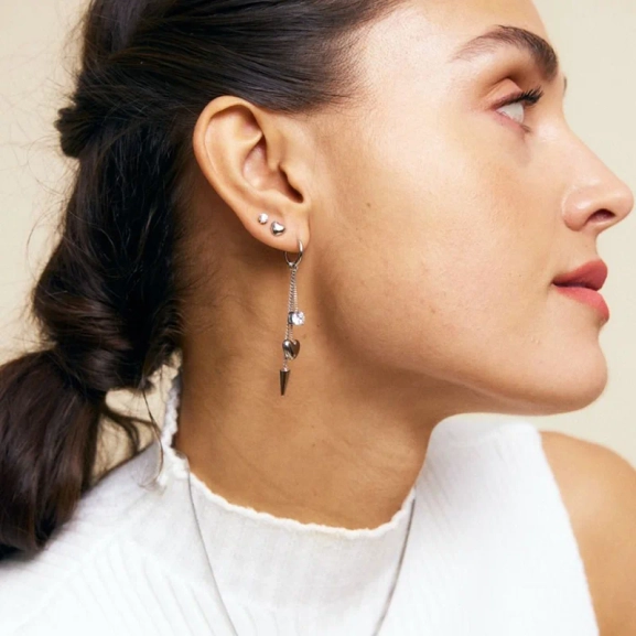 Peak Hoops Multi Heart Gold - Edblad - Snabb frakt & paketinslagning - Nordic Spectra