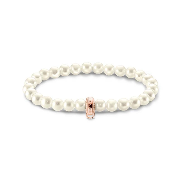 Charm Bracelet Pearls Rose Gold - Thomas Sabo - Suuri valikoima & ilmainen lahjapaketointi - Nordicspectra.fi