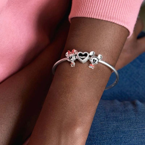 Disney Minnie Maus Gepunktetes Kleid und Schleife Charm von PANDORA, Schneller Versand - Nordicspectra.de