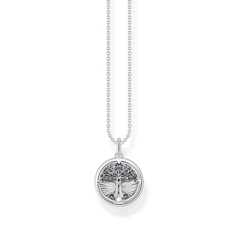 Thomas Sabo - Halsband Tree of Love Sv&auml;rtade Detaljer