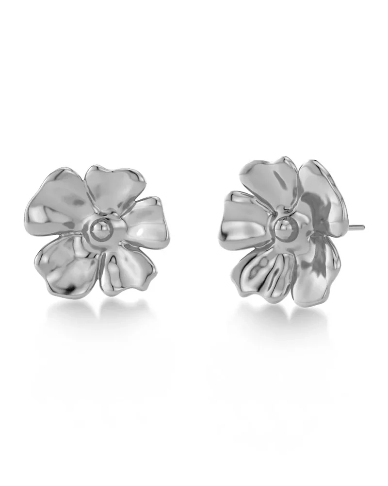 Floral Studs L Steel - Edblad - Snabb frakt & paketinslagning - Nordic Spectra