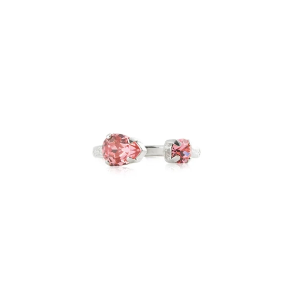 Amelia-sormus Rhodium Light Rose -kuvio