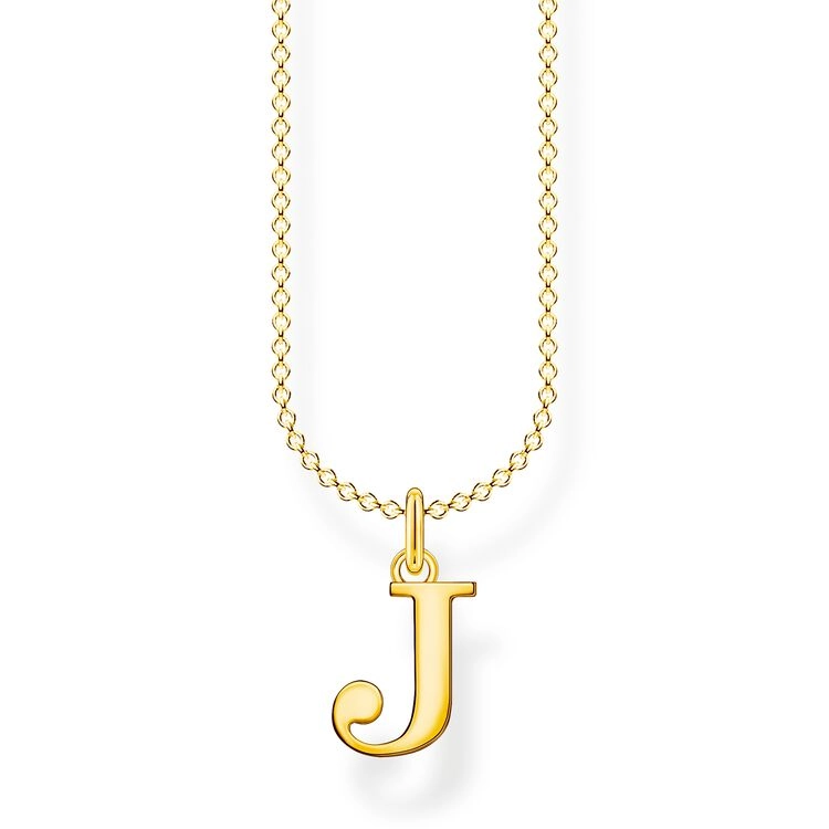 Thomas Sabo – Bokstavshalsband Guld – J