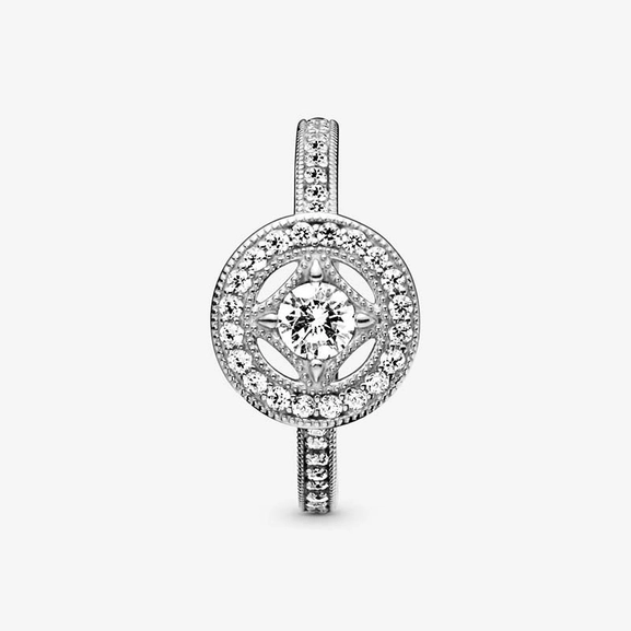 Vintage Cirkel Ring - PANDORA - Snabb frakt & paketinslagning - Nordicspectra.se