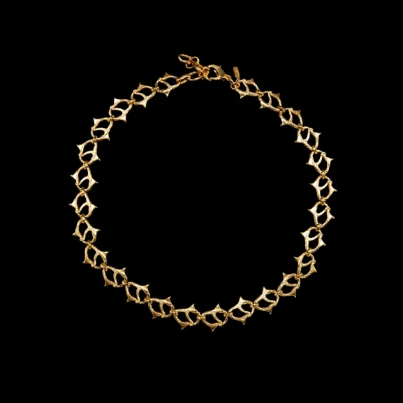 Thorn Chain Necklace Gold - Maria Nilsdotter - Schmuck im skandinavischen Design - Nordic Spectra