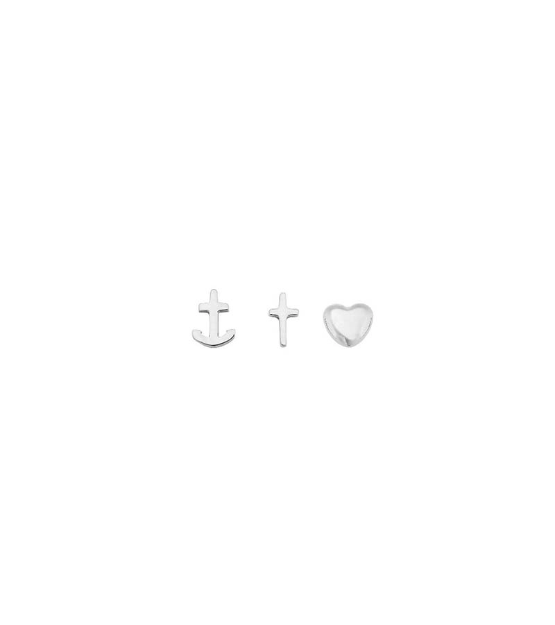 One Studs Faith Hope Love Steel - Edblad - Snabb frakt & paketinslagning - Nordicspectra.se