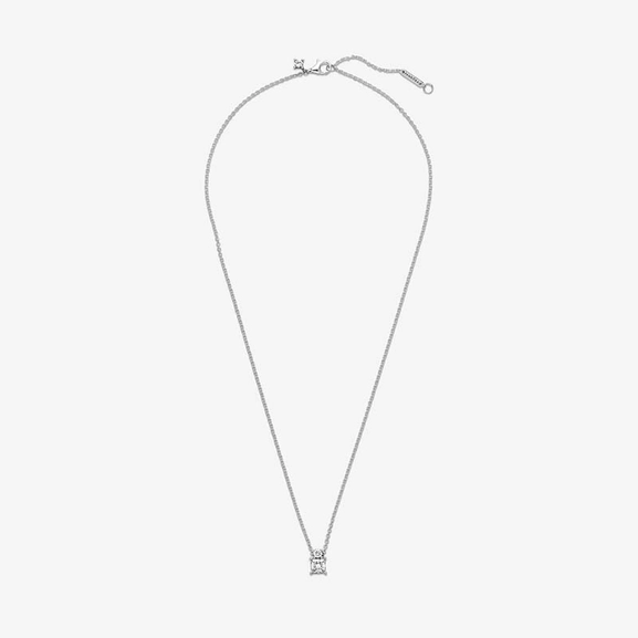 Sparkling Collier Round & Square Halsband med Hängsmycke - PANDORA - Snabb frakt & paketinslagning - Nordicspectra.se