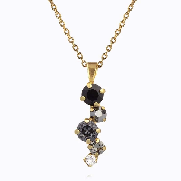 Elina Necklace Rhodium Crystal - Caroline Svedbom - Snabb frakt & paketinslagning - Nordicspectra.se