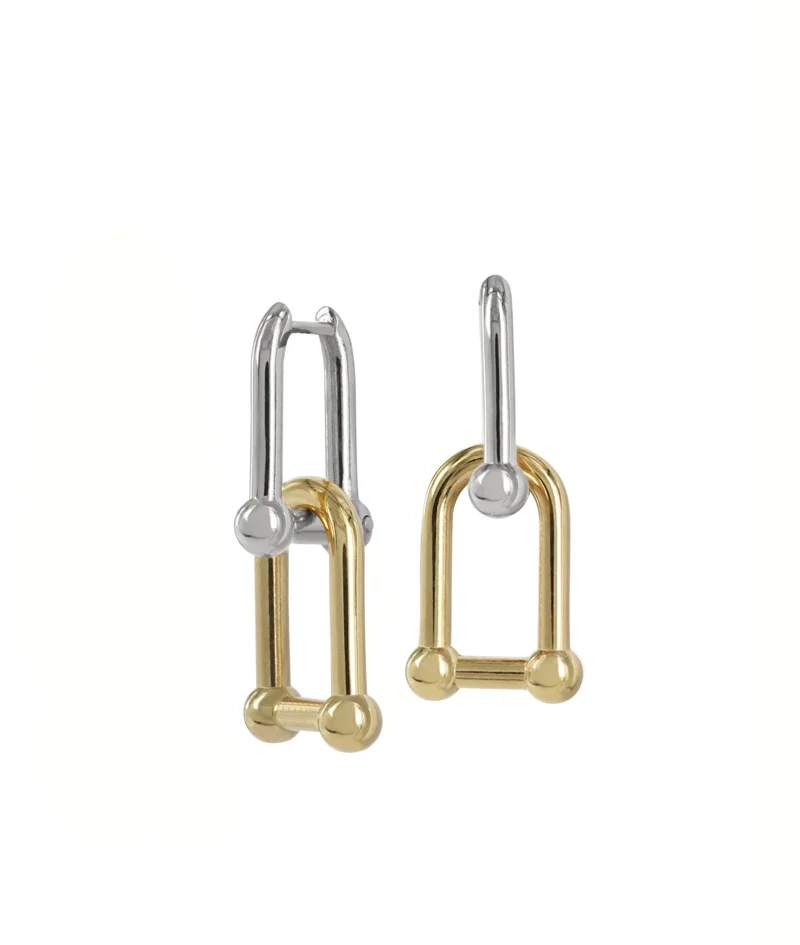 Astrid & Agnes - AMY Örhängen Stål/Guld