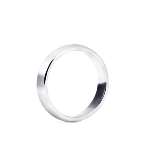 1946 Ring Välvd 5 mm Platina - Nordic Spectra - Förstärker livets stora händelser - Nordic Spectra