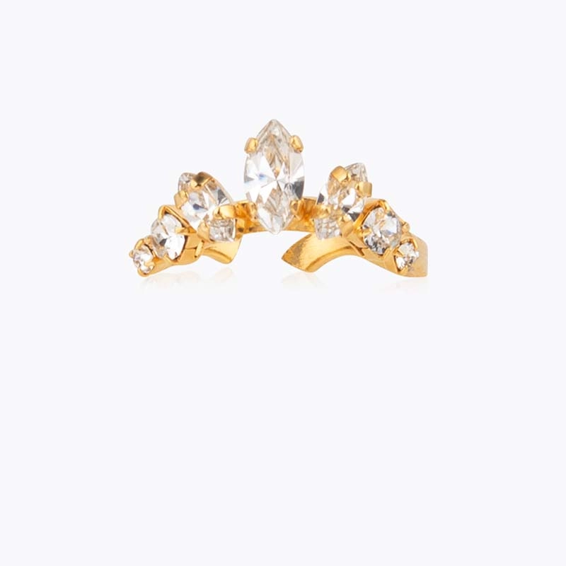 Caroline Svedbom - Luna Ring Gold Crystal