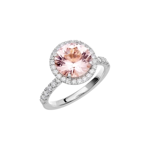 Fairytale 10 Morganite White Gold - Wedding & engagement rings - Schalins - Scandinavian design - Nordic Spectra