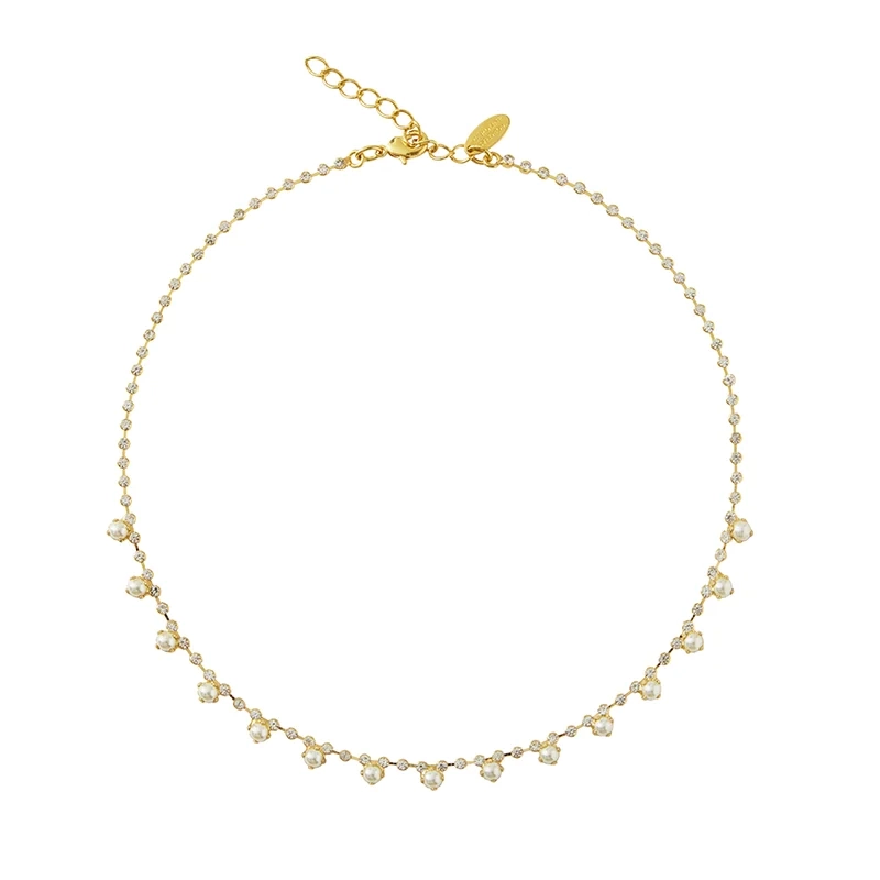 Caroline Svedbom - Lily Necklace Gold Pearl