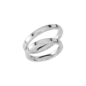 SR1052-3 White Gold - Wedding & engagement rings - Schalins - Scandinavian design - Nordic Spectra