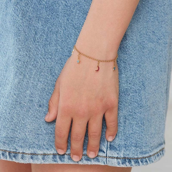 Sky Bracelet Multi Kids Gold - Edblad - Snabb frakt & paketinslagning - Nordicspectra.se