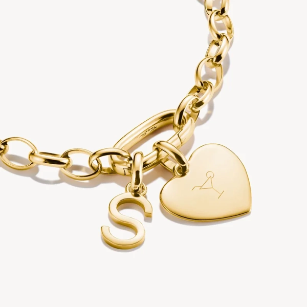 CC Connect Bokstav S Guld